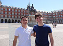 01 41 Cousins Joshua Garcia and Nicholas Torralba at Plaza Mayor