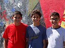A 10 Andres, Gabriel, and Nickolas at Berlin Wall