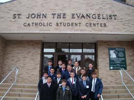 21. Delegation after mass at St. John the Evangalist