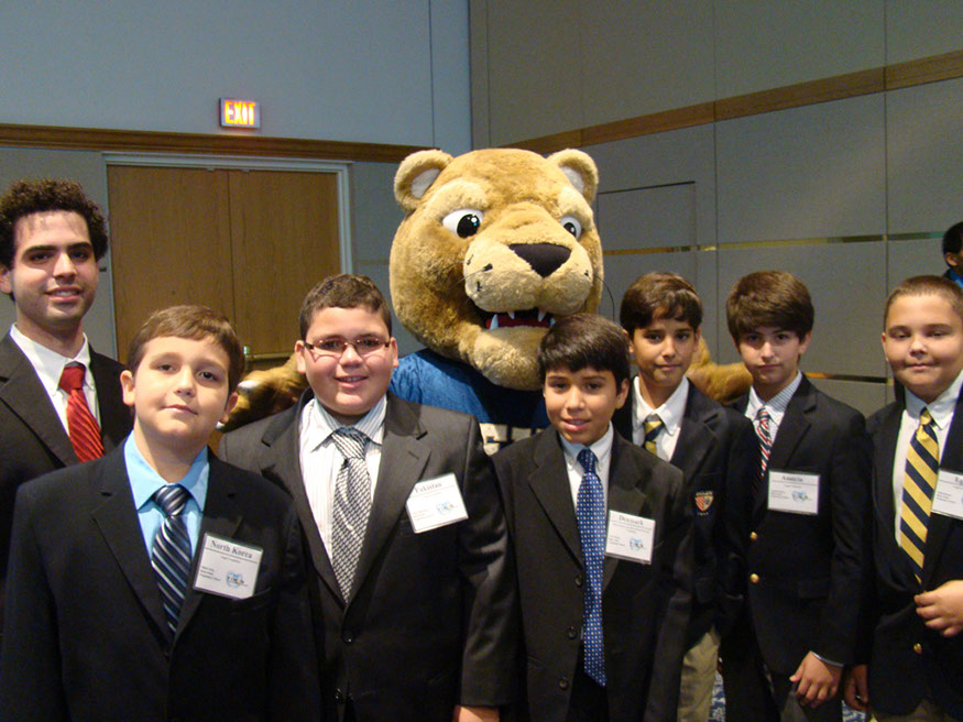 41 Jonathan Godoy and the Middle School Delegation