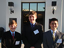 36 Michael Sayman, Thurman Hall, and George Cortina smiling after a great day of debate
