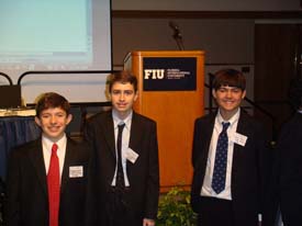 20  Eduardo Neret, Javier Martinez, and Gabriel Mesa at podium