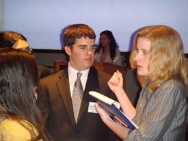 35  David Alvarez listens to a delegate issue.