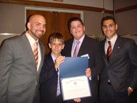 51 Luis Del Cueto, Ben Sardinas with Secretary General and FIMUN Faculty Advisor