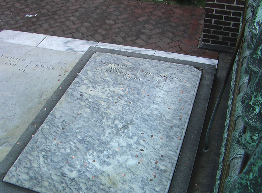 12. Benjamin Franklin grave